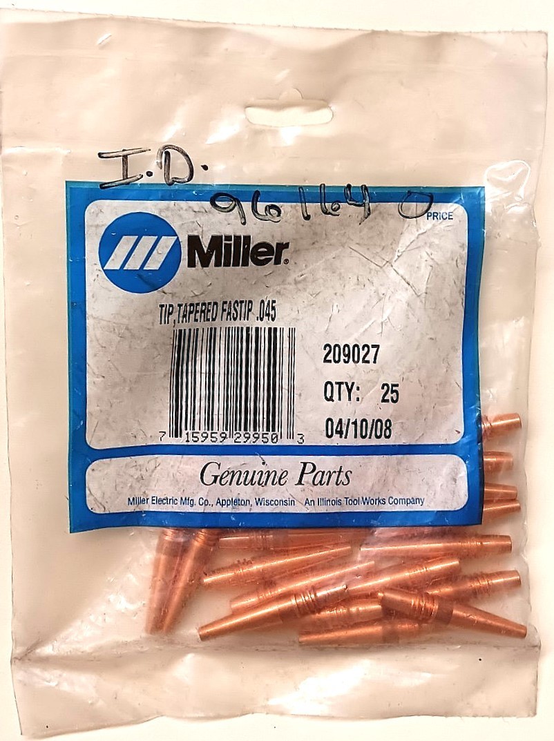 New Old Stock - Miller 209027 Fastip .045 Tapered Tip PK 24 - FREE SHIPPING!!!