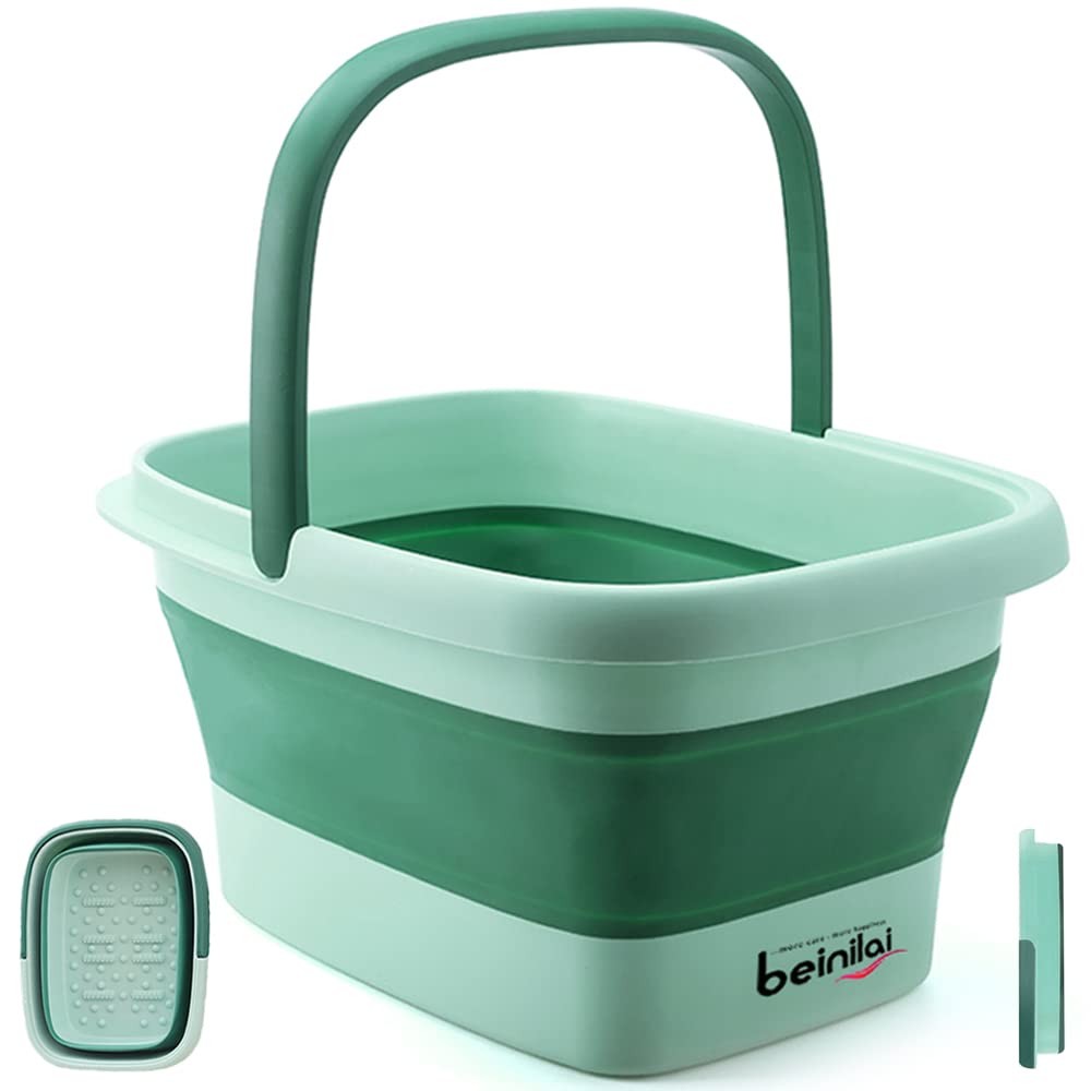 Collapsible Foot Bath Basin for Soaking FeetPedicure Foot Spa Foot Tub with