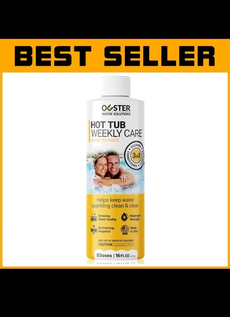 Ouster Hot Tub Weekly Care Maintenance 3 In 1 Pool Spa Cleaner 4 Doses 16oz
