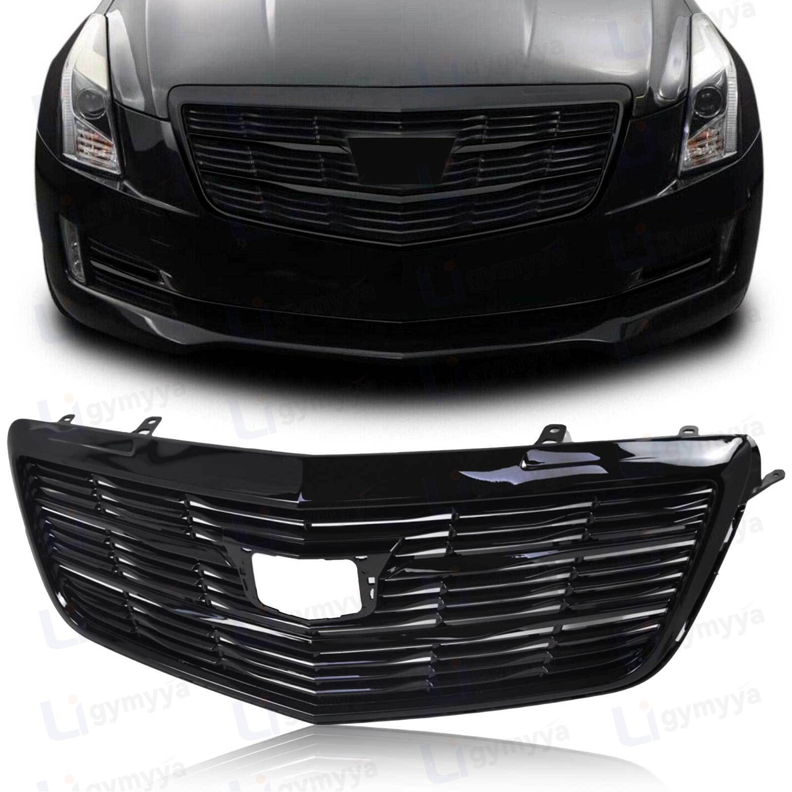 For 2015 2016 2017 2018 2019 Cadillac ATS Front Upper Grille Bumper Grill Black