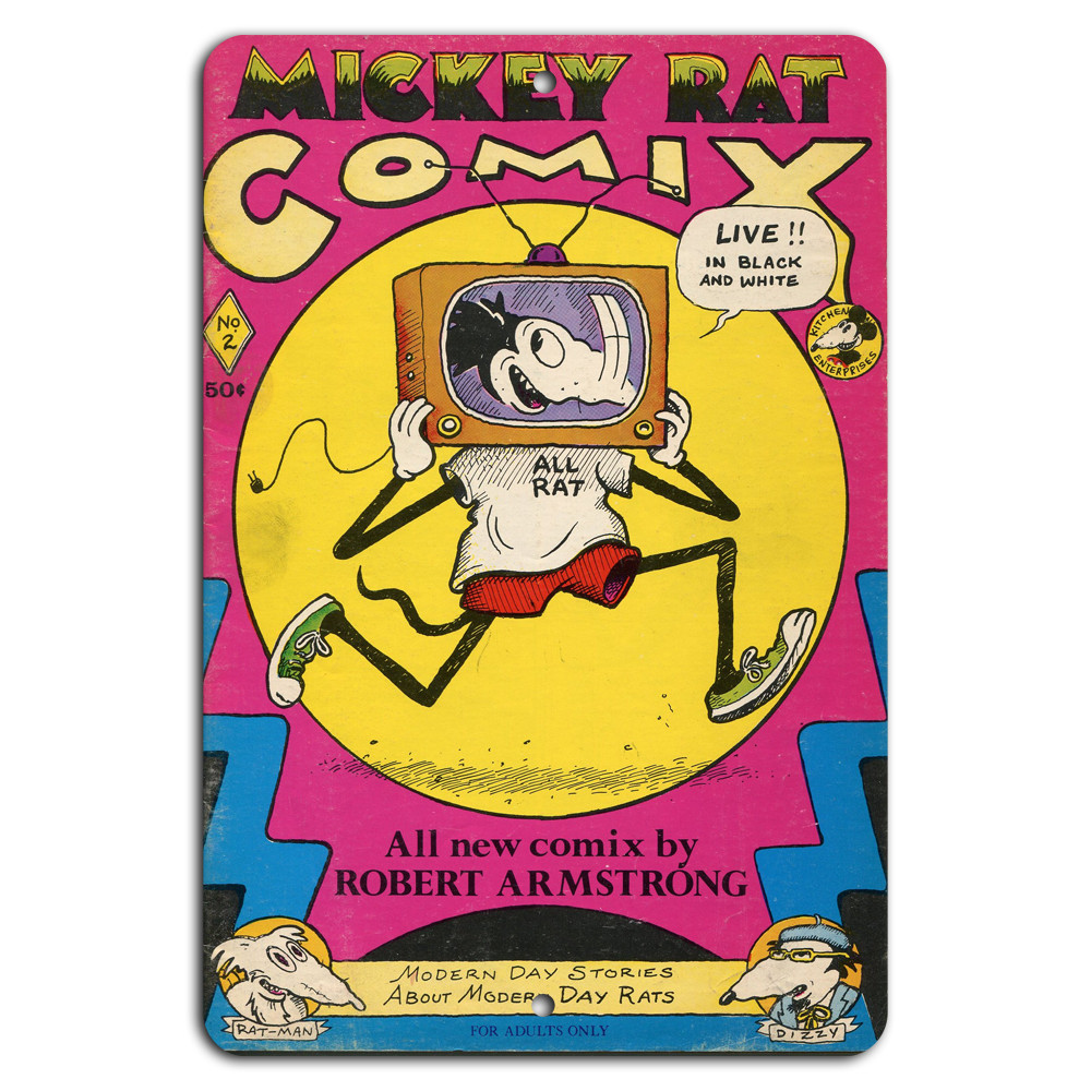 Retro Mickey Rat Comix: Vintage Counterculture Humor