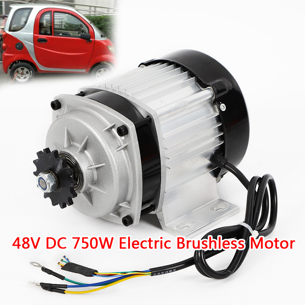 750W 48V Electric GoKart Tricycle Cart Brushless Motor Gear Reduction w/Control