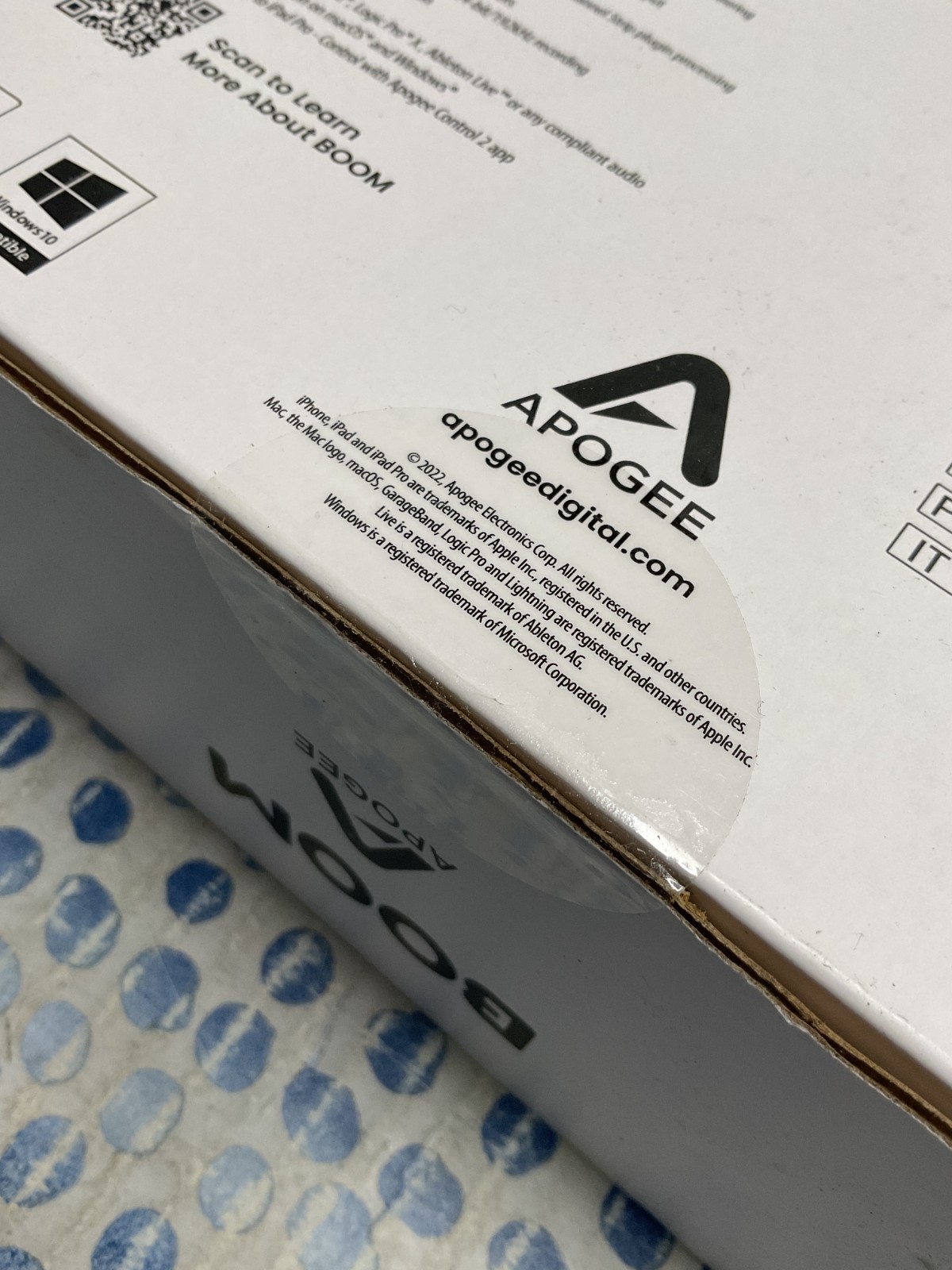 Apogee BOOM 2x2 USB-C Audio Recording Interface w/ DSP FX *NEW/SEALED*