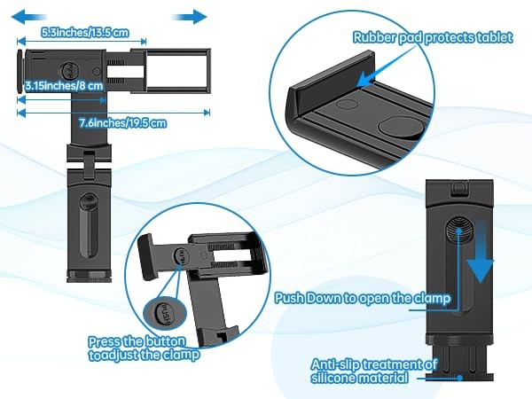 Universal Airplane Holder Mount, Travel Stand, Handsfree Travel with Multi-Di...