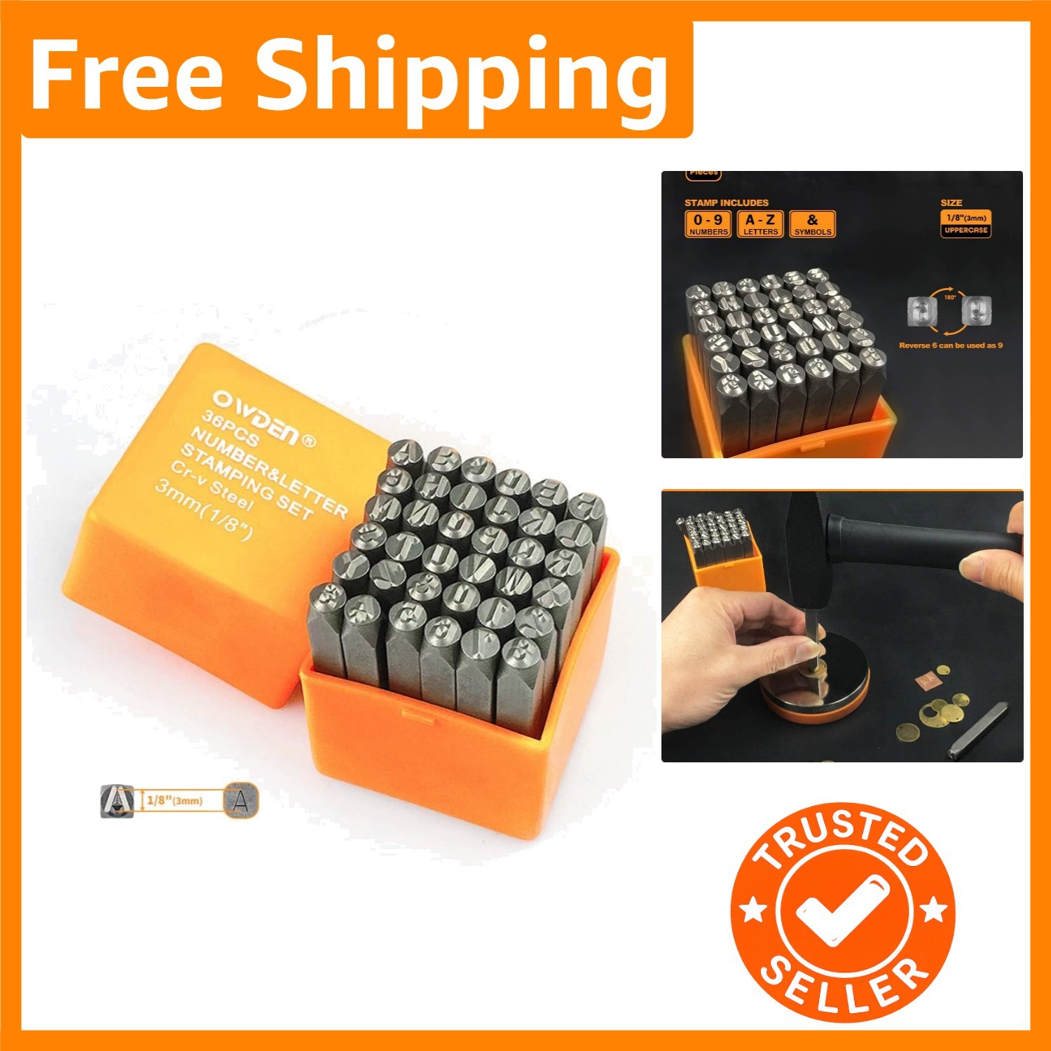 All-in-One 36-Pcs. Metal Stamping Set, Perfect for Jewelry & Leather Craft