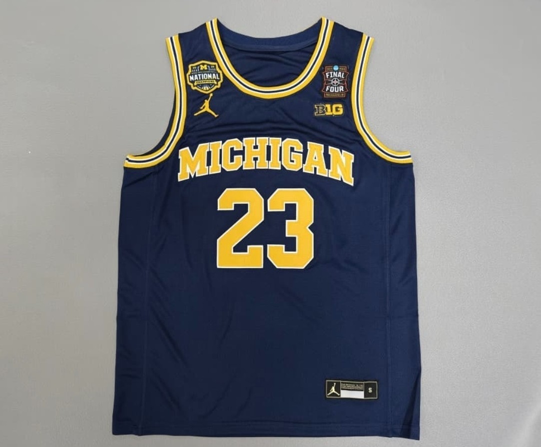 Men's Michigan Wolverines Jordan #23 Final Four & National Champions Stitched