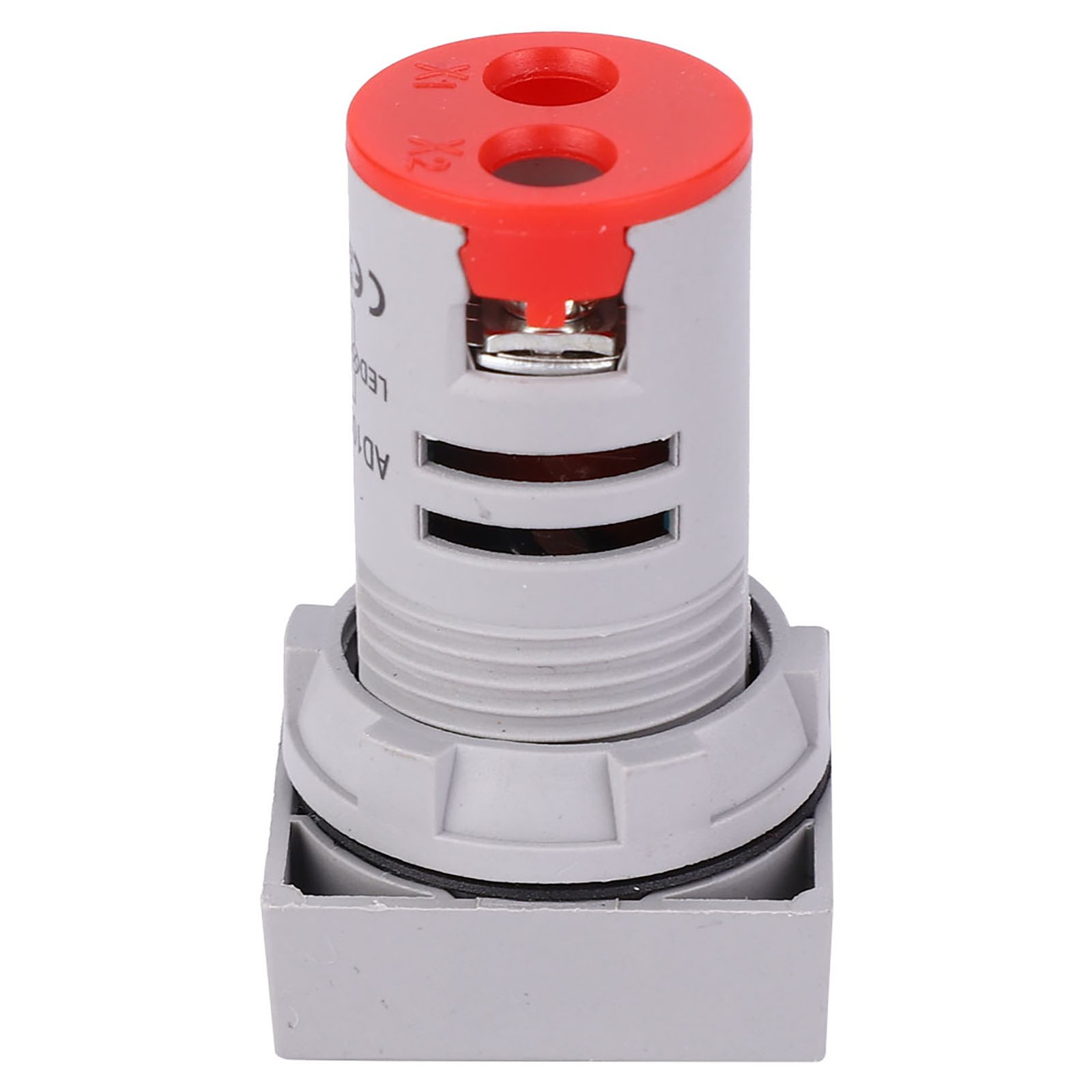 (Red)Square Digital Display LED Indication Light AC100~380V 20~75Hz