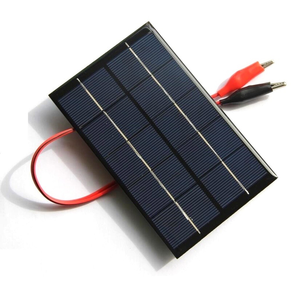 2W 5V Solar Panel with High Efficiency Polycrystalline Cells for 3.7V Battery