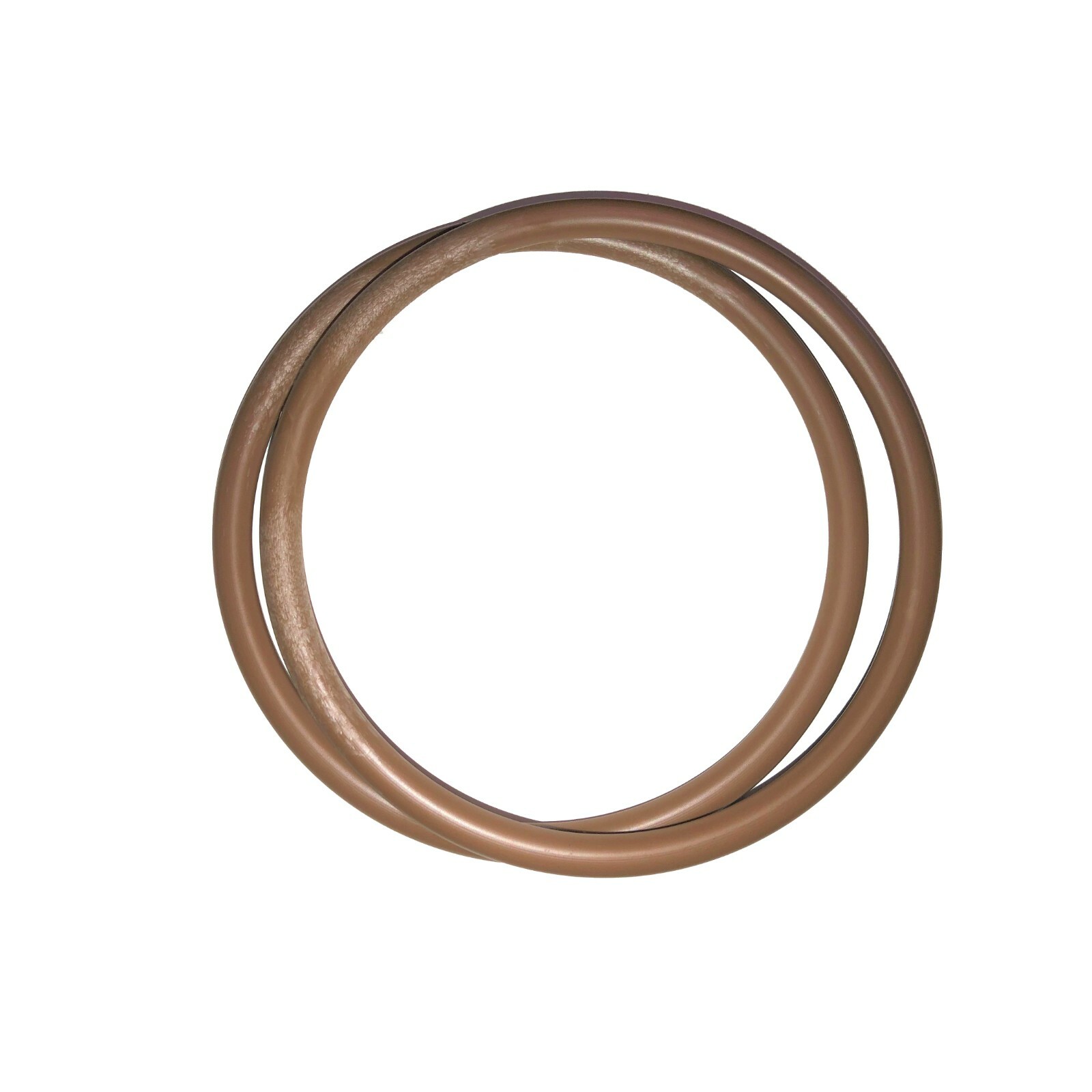 Linic Products UK Made Bag/Purse Handles, Plastic Round Brown 1 Pair 15cm. S7796