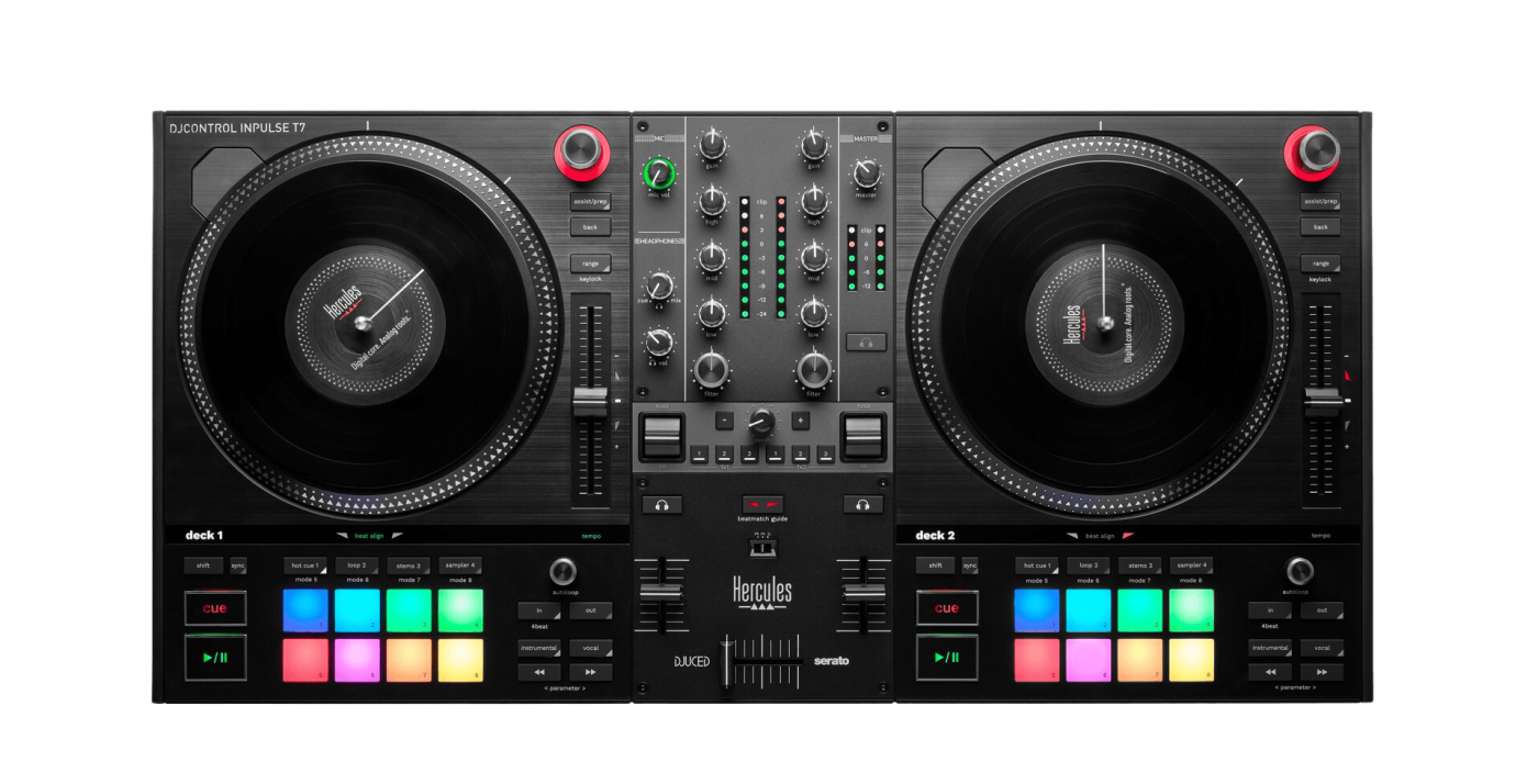 Hercules DJ Control Inpulse T7 2-Channel Motorized DJ Controller