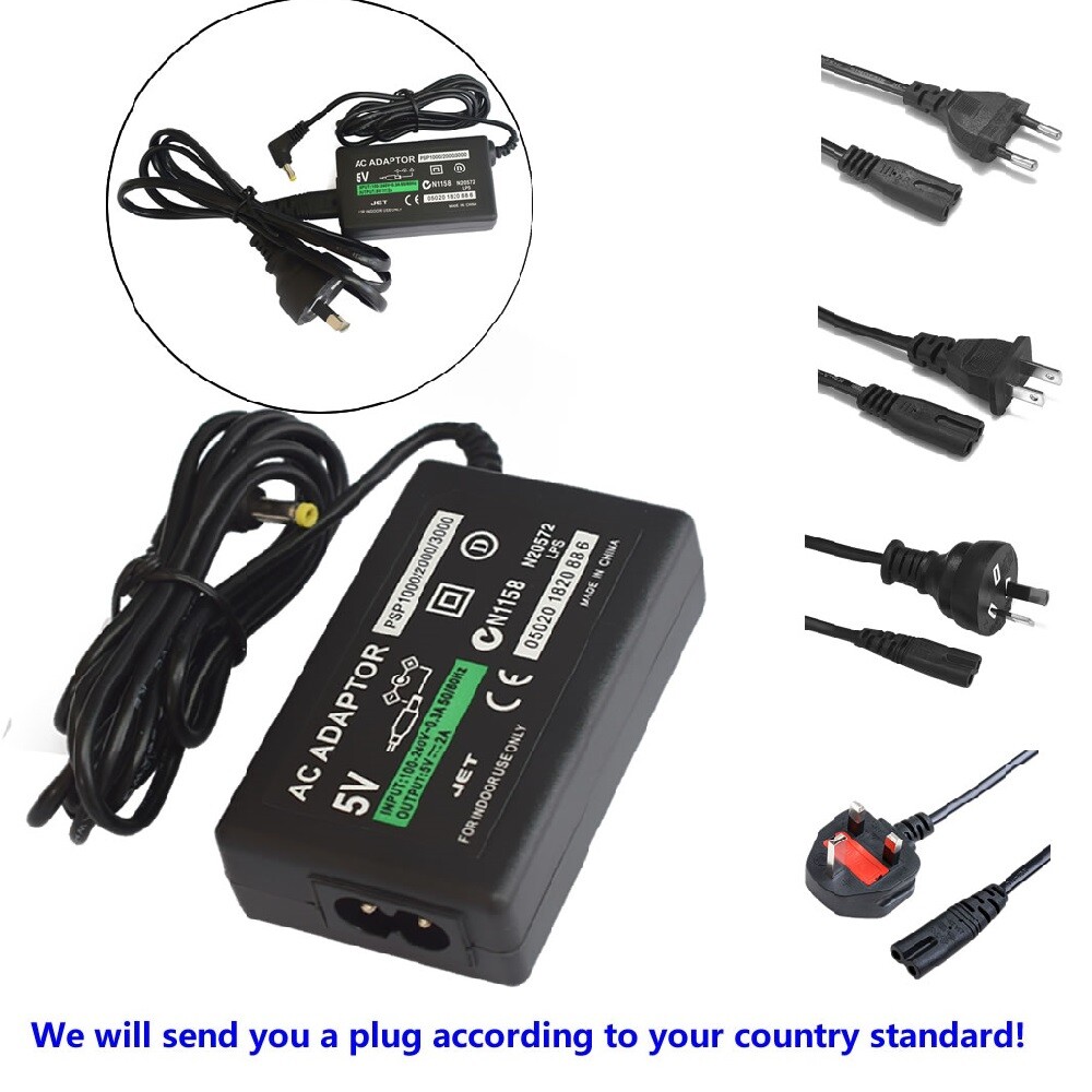 New AC Adapter Home Wall Charger/Plug/Power Supply for Sony PSP 1000 2000 3000