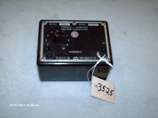 Cornell-Dubilier Decade Capacitor CDC5 600 VDC 220 VAC