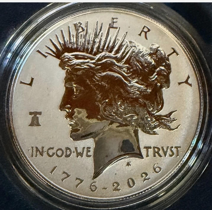 2026-P Peace Silver Dollar / Reverse Proof /Dual Date / U.S. Mint-BEAUTIFUL