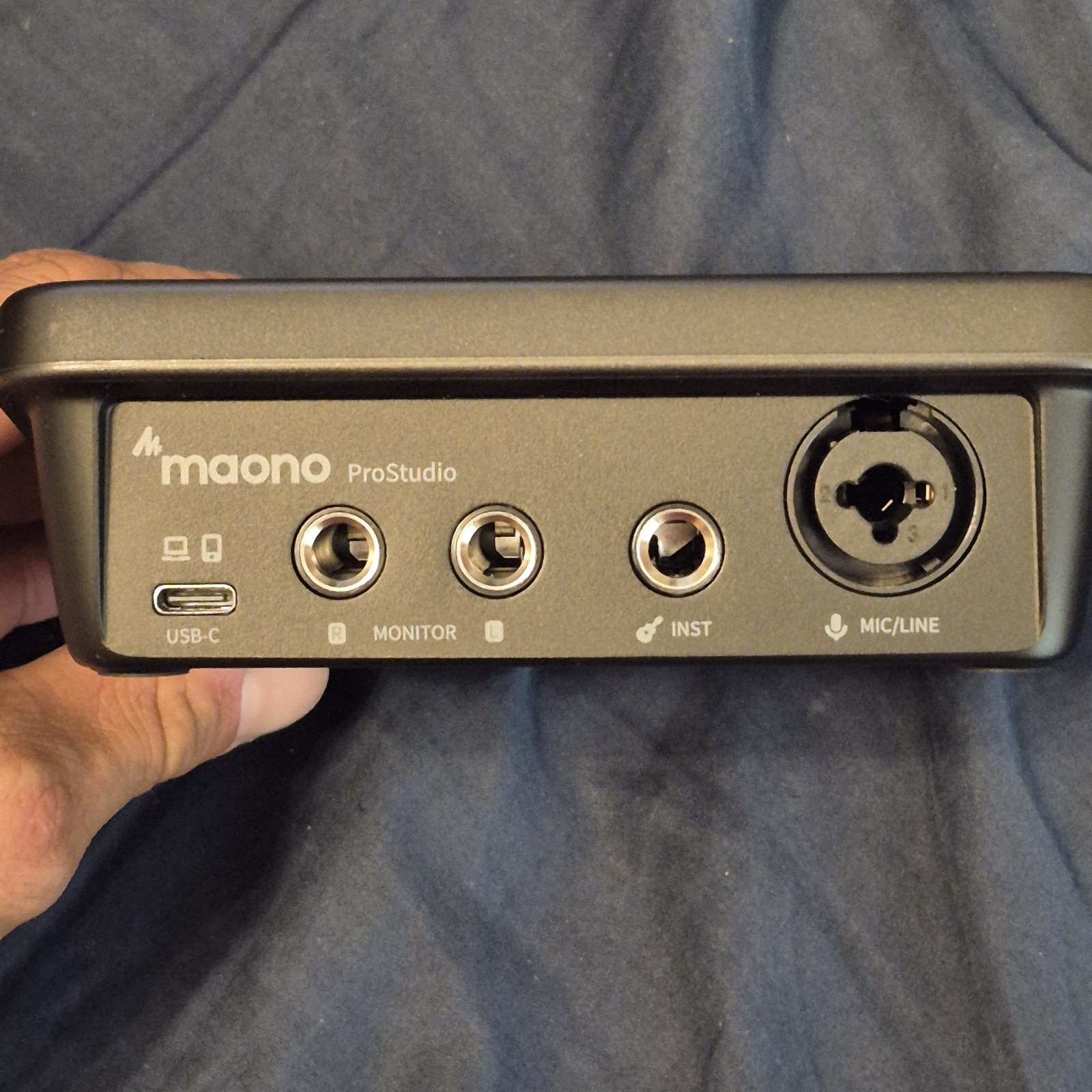 Maono ProStudio PS22 Lite USB Audio Interface Tested Powers On Box No USB Cable