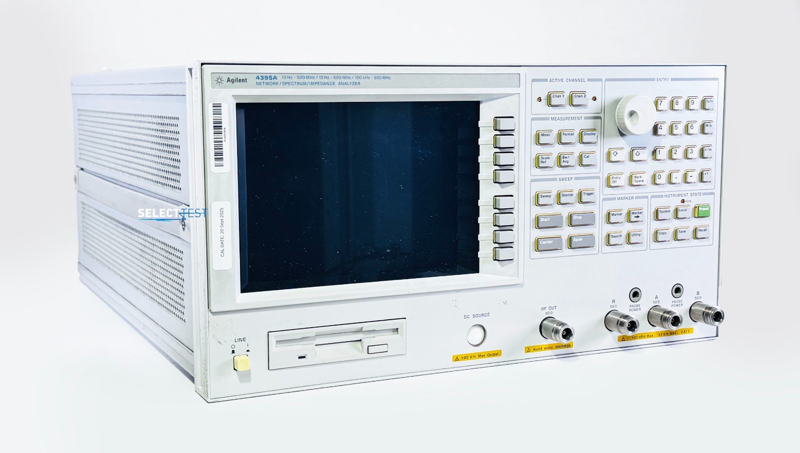 AGILENT (HP) 4395A SPECTRUM / NETWORK ANALYZER W/OPTIONS 1D6 & 010 (REF.: 609R)
