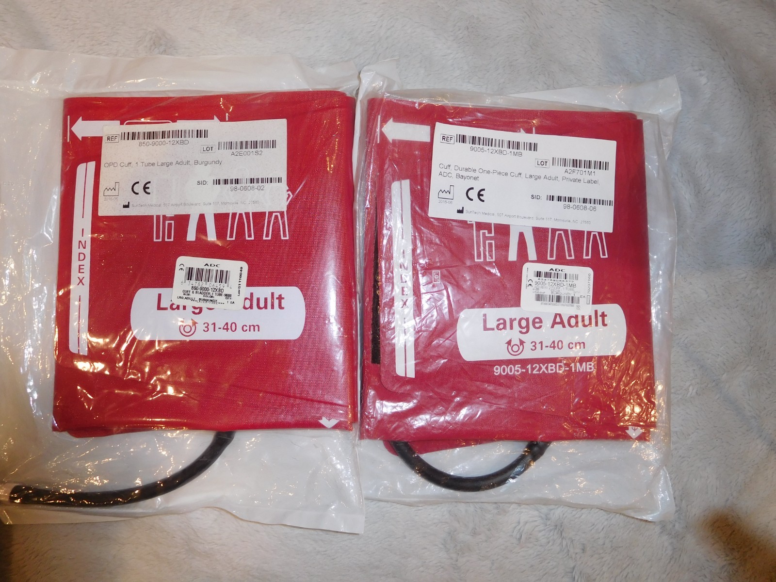 ADC Blood Pressure Cuff & Bladder - Large Adult 31-40 cm - lot of 2    NEW