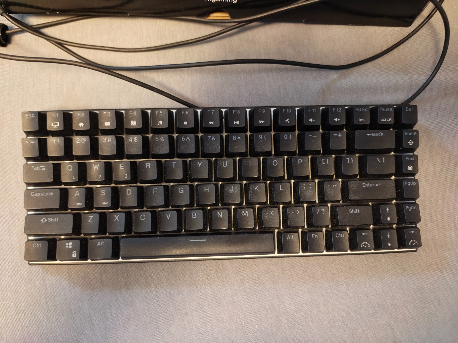 Royal Kludge RK84 Black Mechanical Keyboard, Brown Switch Backlit TriMode QWERTY