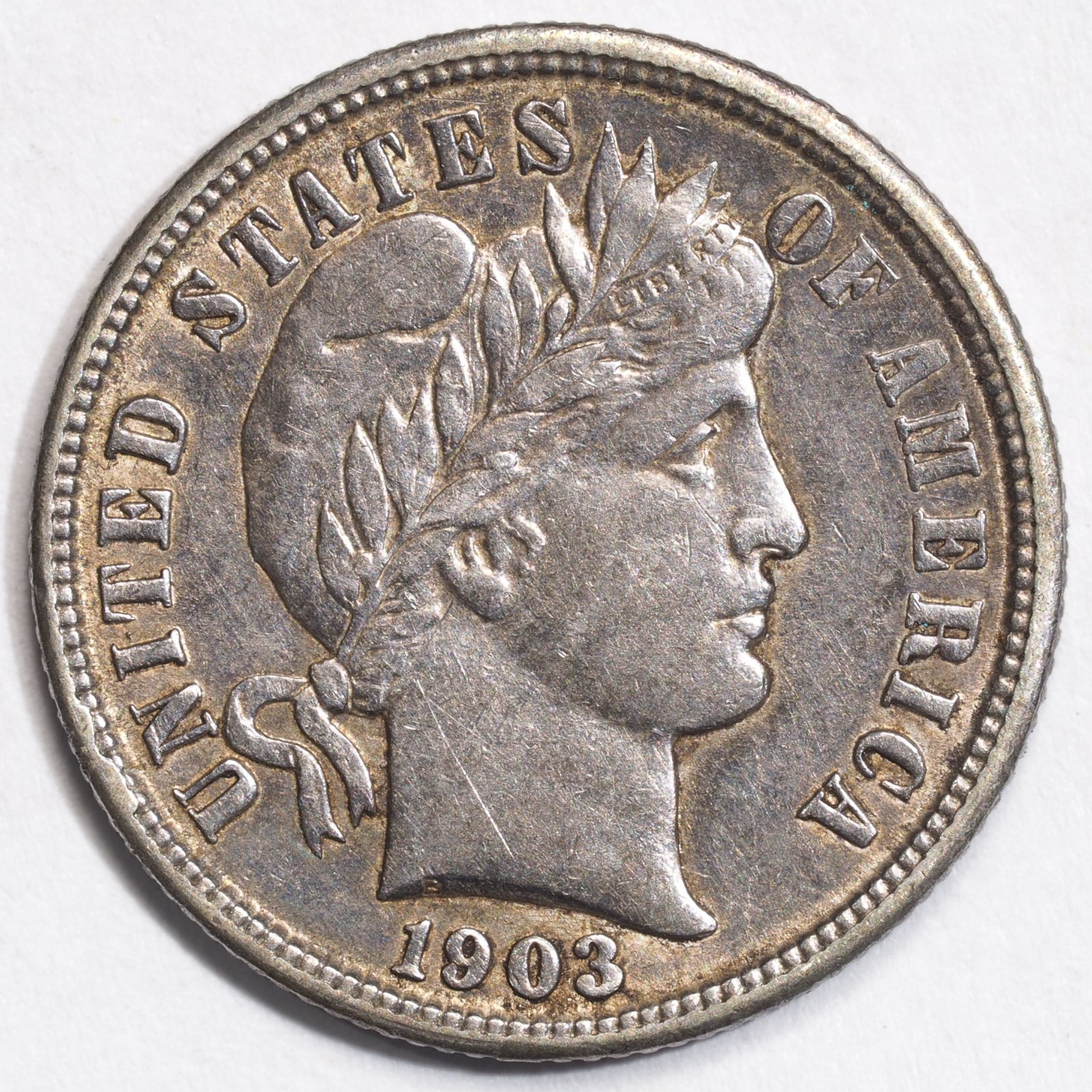 1903 Barber Dime   👀 extremely fine