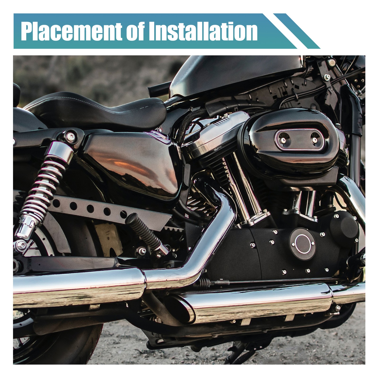 Single Graphite Titanium Tone Motorcycle Exhaust Muffler Pipe Gasket Universal