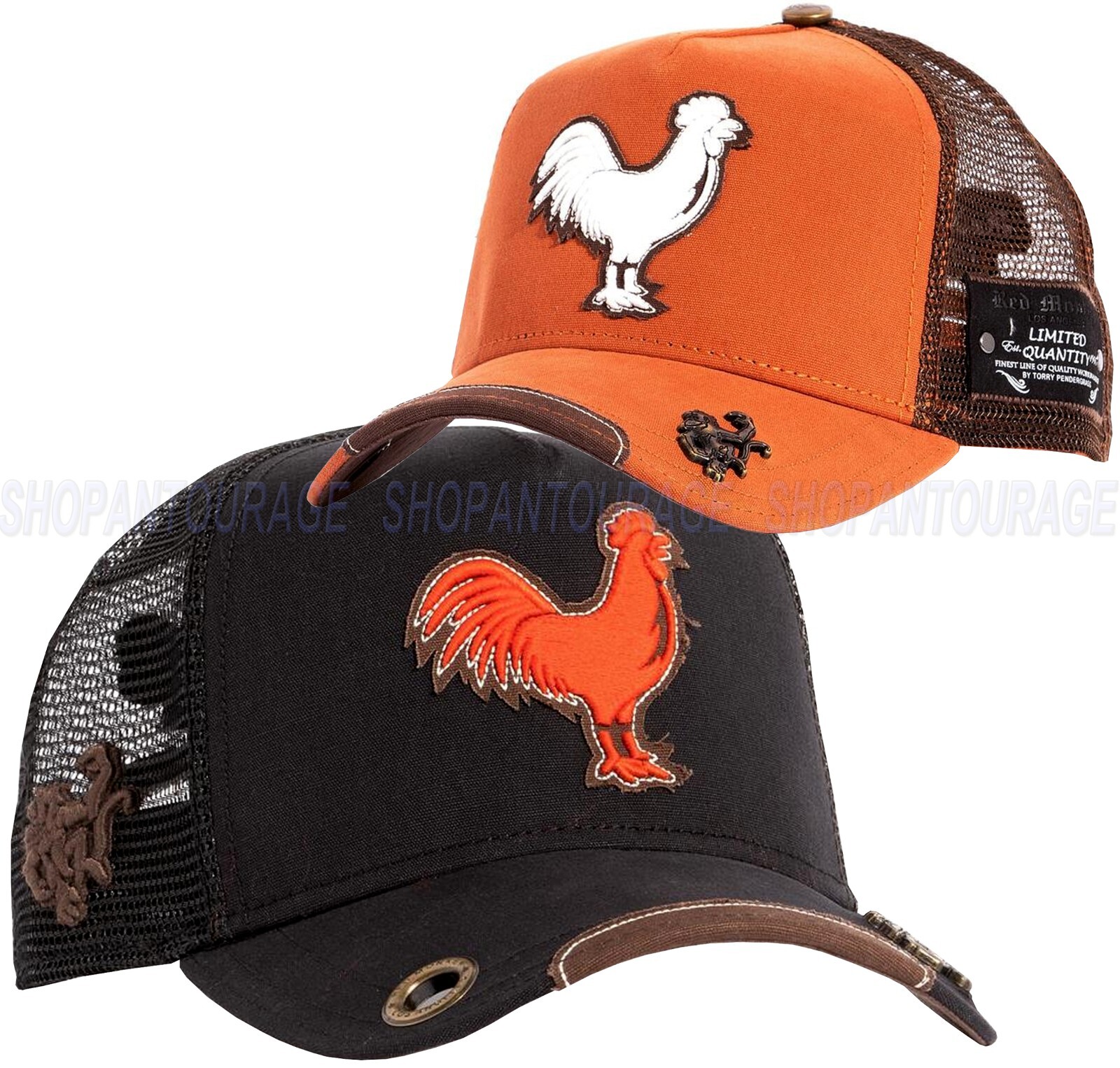 Red Monkey The Cock RM1387 Limited Edition Unisex Trucker Hat Cap | 2 Colors
