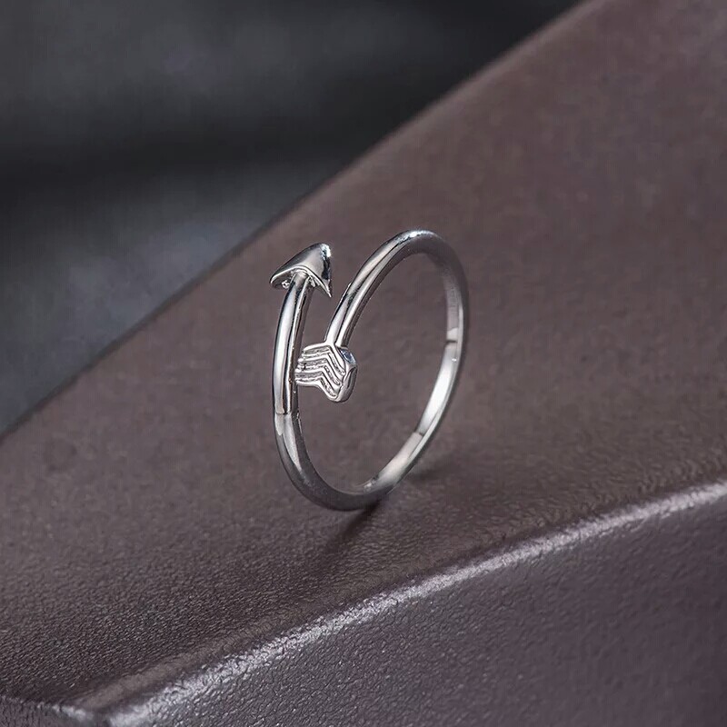 925 Sterling Silver Toe Rings For Women Arrow Summer Beach Toe Ring Stackable.