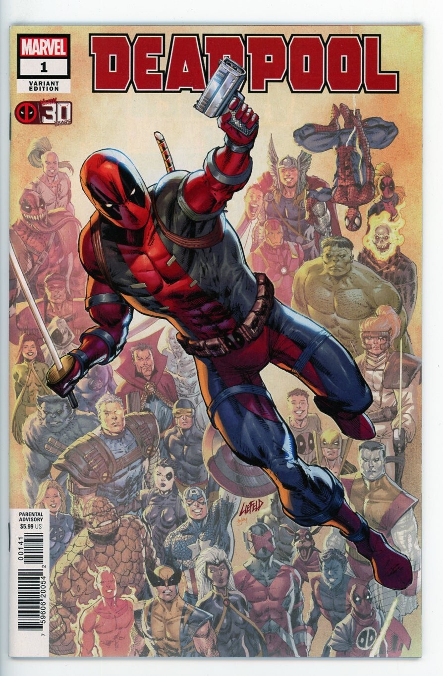 DEADPOOL NERDY 30 #1 NEAR MINT 2021 ROB LIEFELD VARIANT MARVEL COMICS b-305
