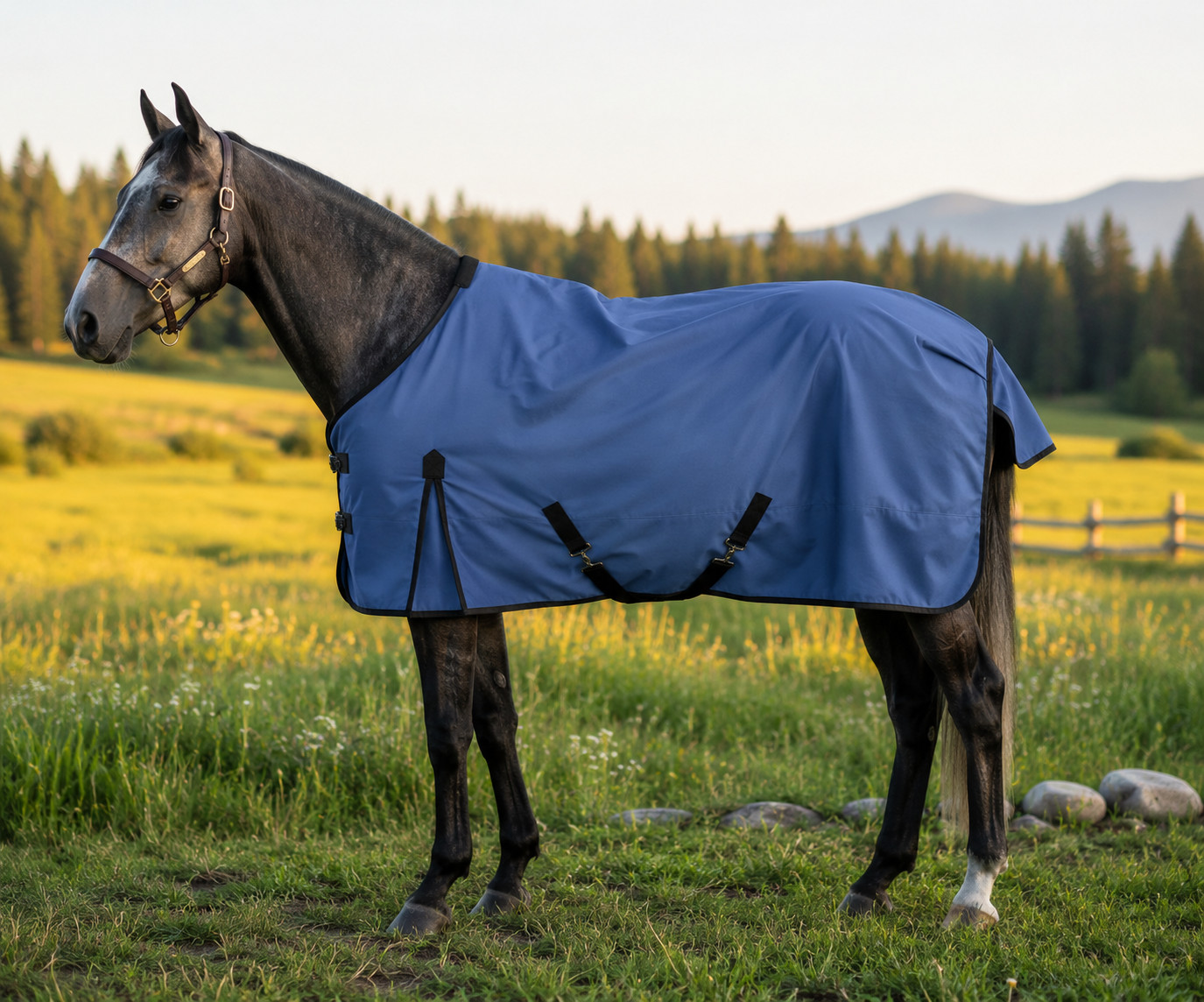 Horse Rug, Rain Cover, Waterproof, Lightweight 100g Fill Rugs for Horses, Pony