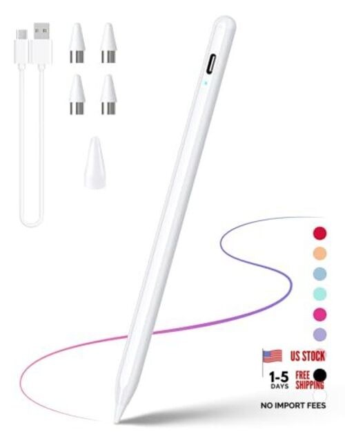 Stylus Pen for Touchscreen, Compatible for Android & iOS Universal White