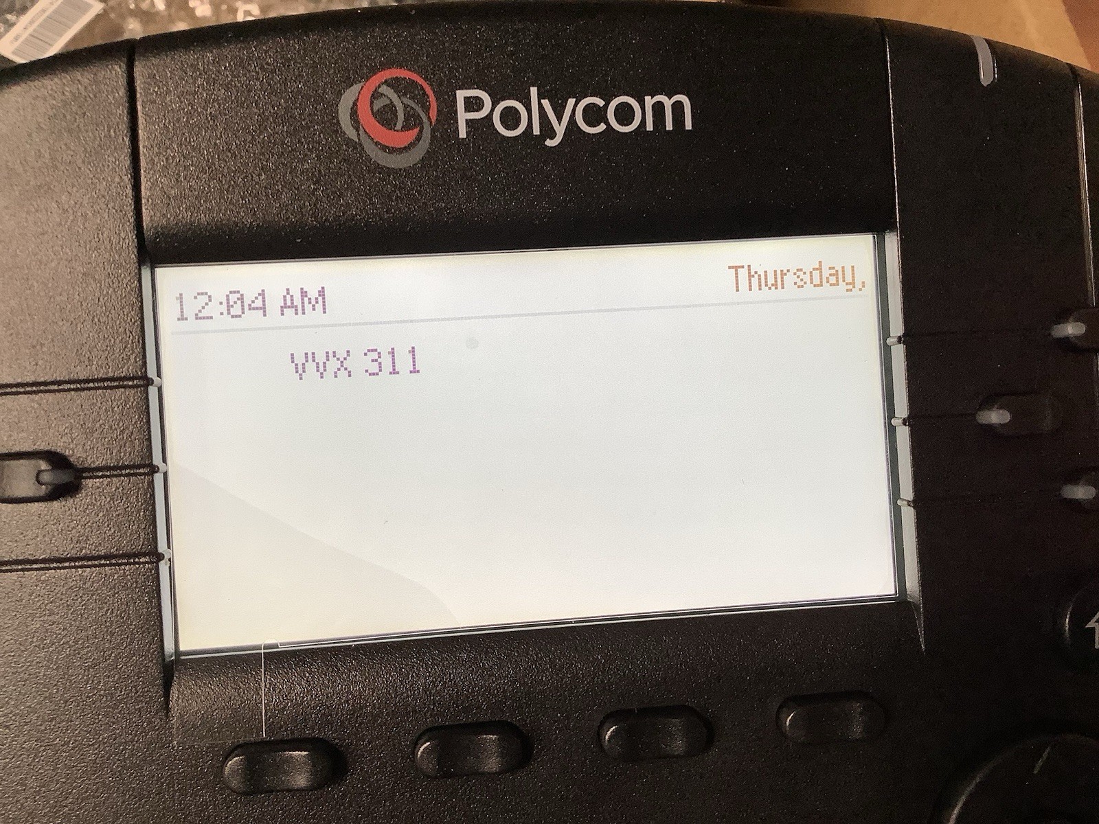 Polycom VVX 311 Corded Desktop Phone 2200-48350-001 ~ FREE SHIPPING