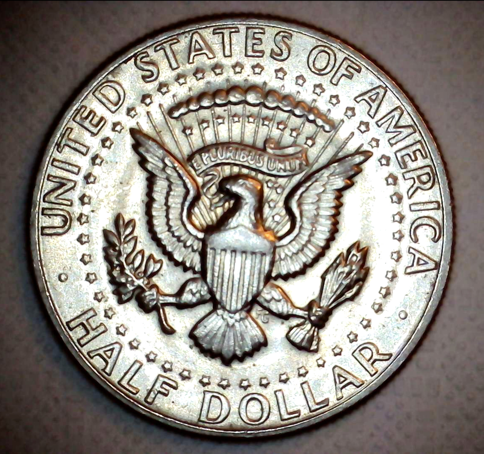 1971 D Kennedy Half Dollar Off Center Strike Error Coin