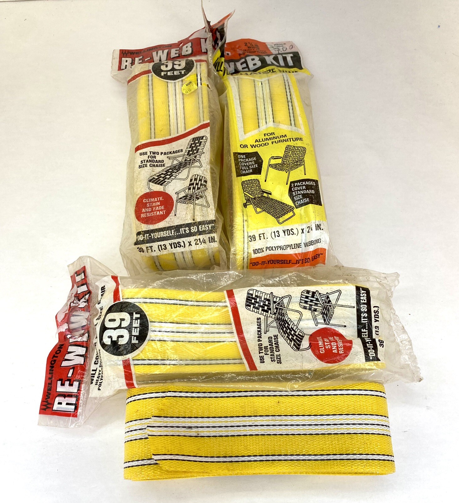 Wellington Yellow Polypropylene Lawn Furniture Re-Webbing Kit