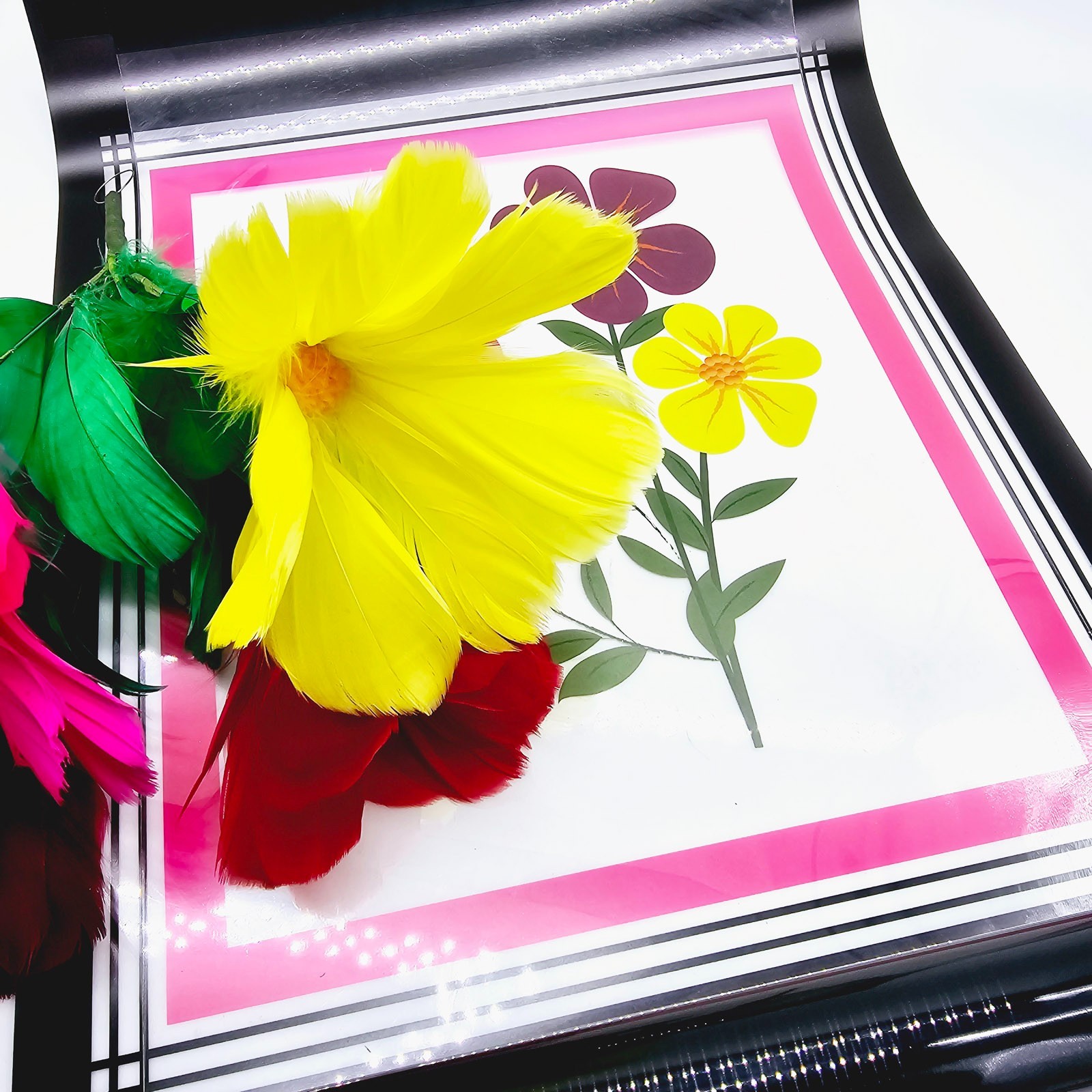 Crystal Flash Flower Feather Magic Trick Magician Gimmick Magic Prop