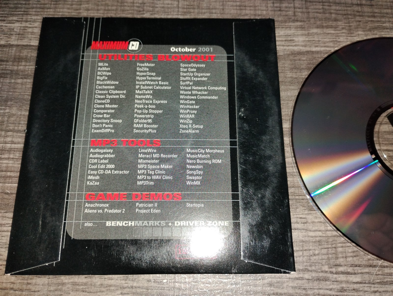 4 Maximum CD Cover Discs PC CD-ROM 2001 2005 2006 Demos Psychonauts Utilities
