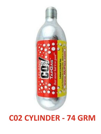 74g CO₂ Cartridge For Kegerator And Mini Beer Kegs, Single Use