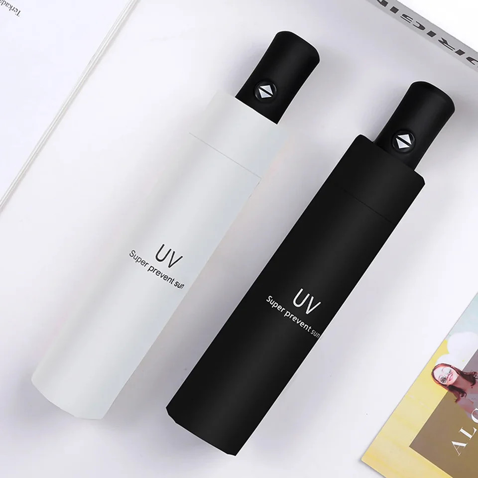 Folding Mini Umbrella Automatic Windproof UV Protection Travel Rain Sun