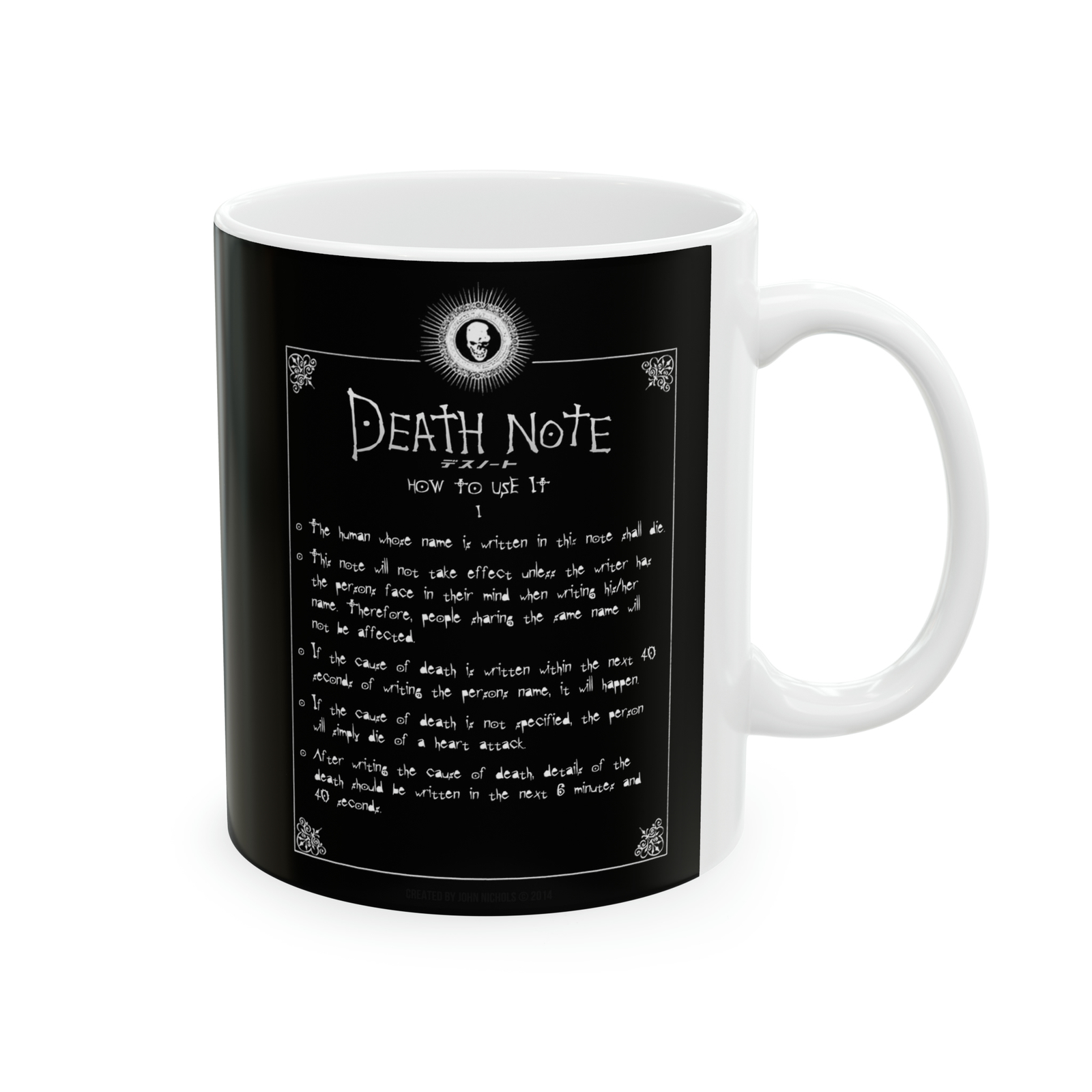 Death Note Mug, 11oz