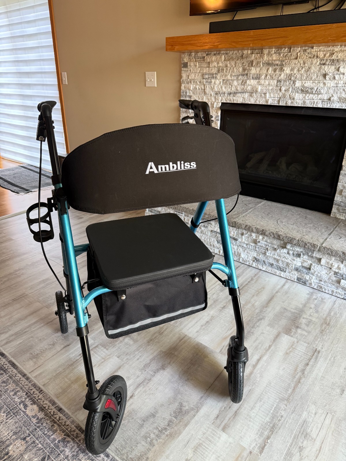 Ambliss Walker for Seniors, Rollator Walker with Seat
