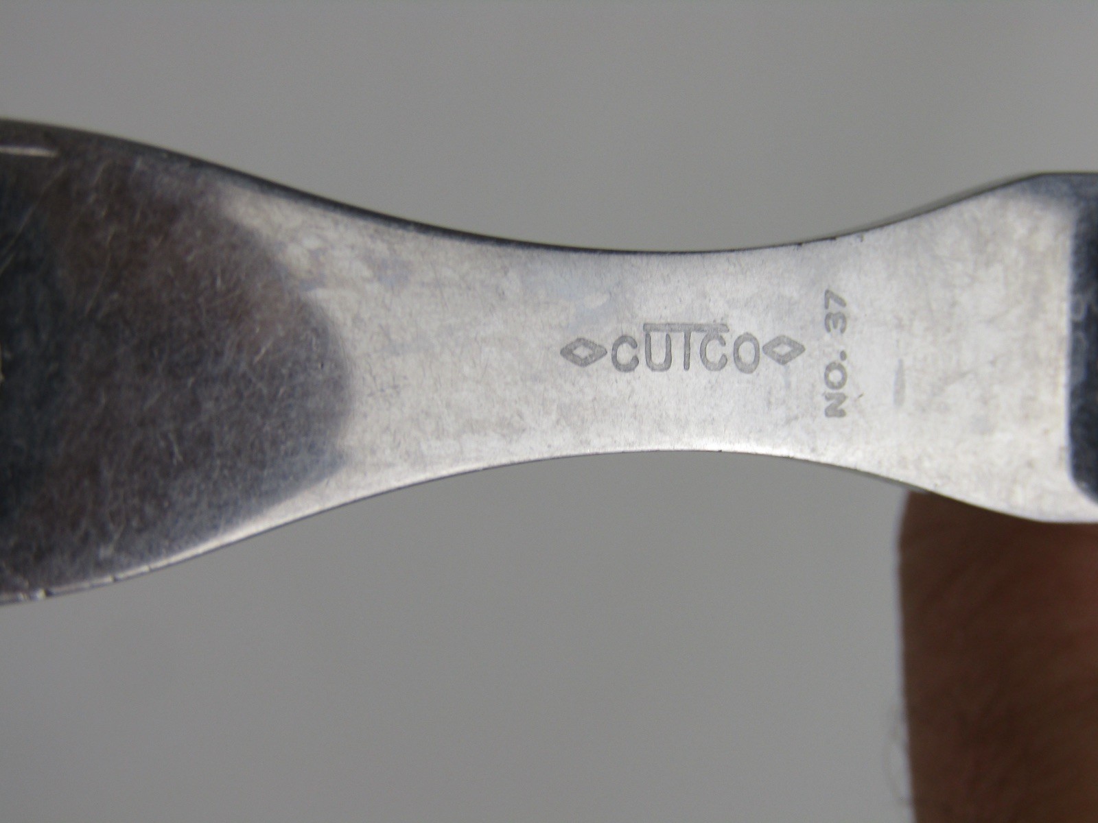 Vintage Cutco 2 Prong Fork Set-No. 36 & 37-Wood Handle-Old Logo-VGUC