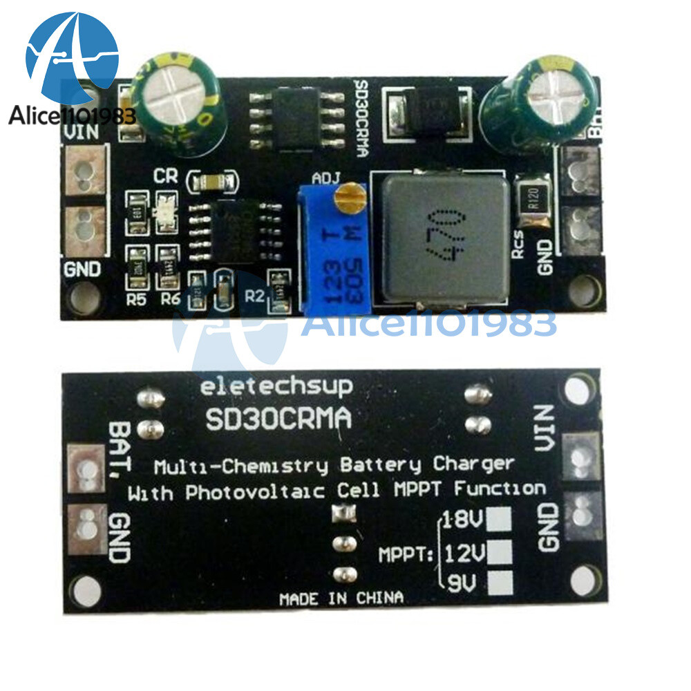 9V/12V/18V MPPT Solar Controller Battery Charger Charging Module Board DC to DC