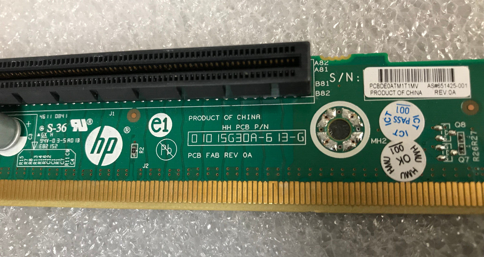 HP SL230s G8 Server Riser Board 651425-001