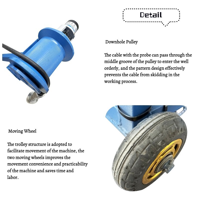 360 Rotating Drilling Camera 300M Deep Well Detector Underground Imaging 220V
