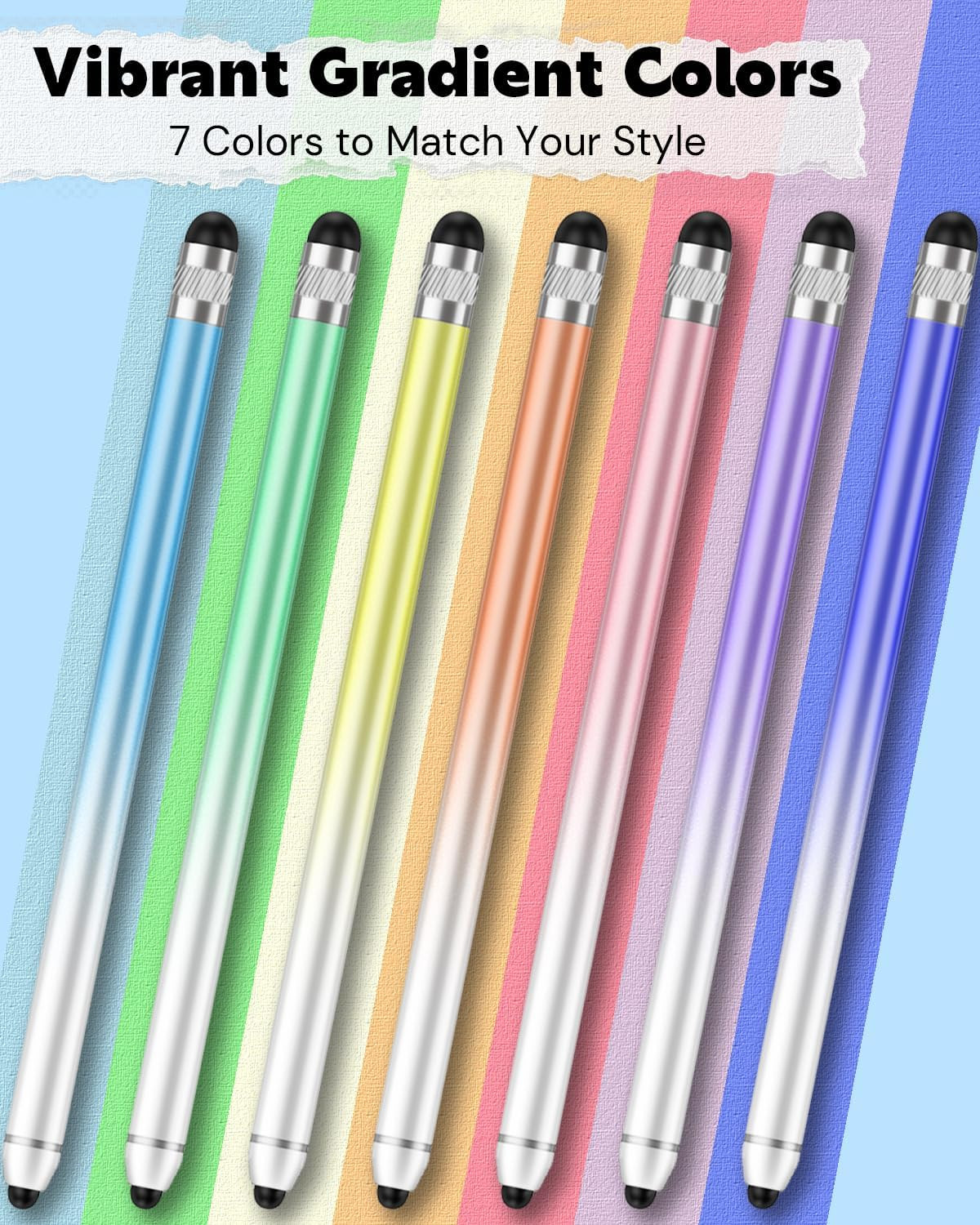 Stylus Pen for Touchscreen, Dual-End High Sensitivity Capacitive Stylus Pen for