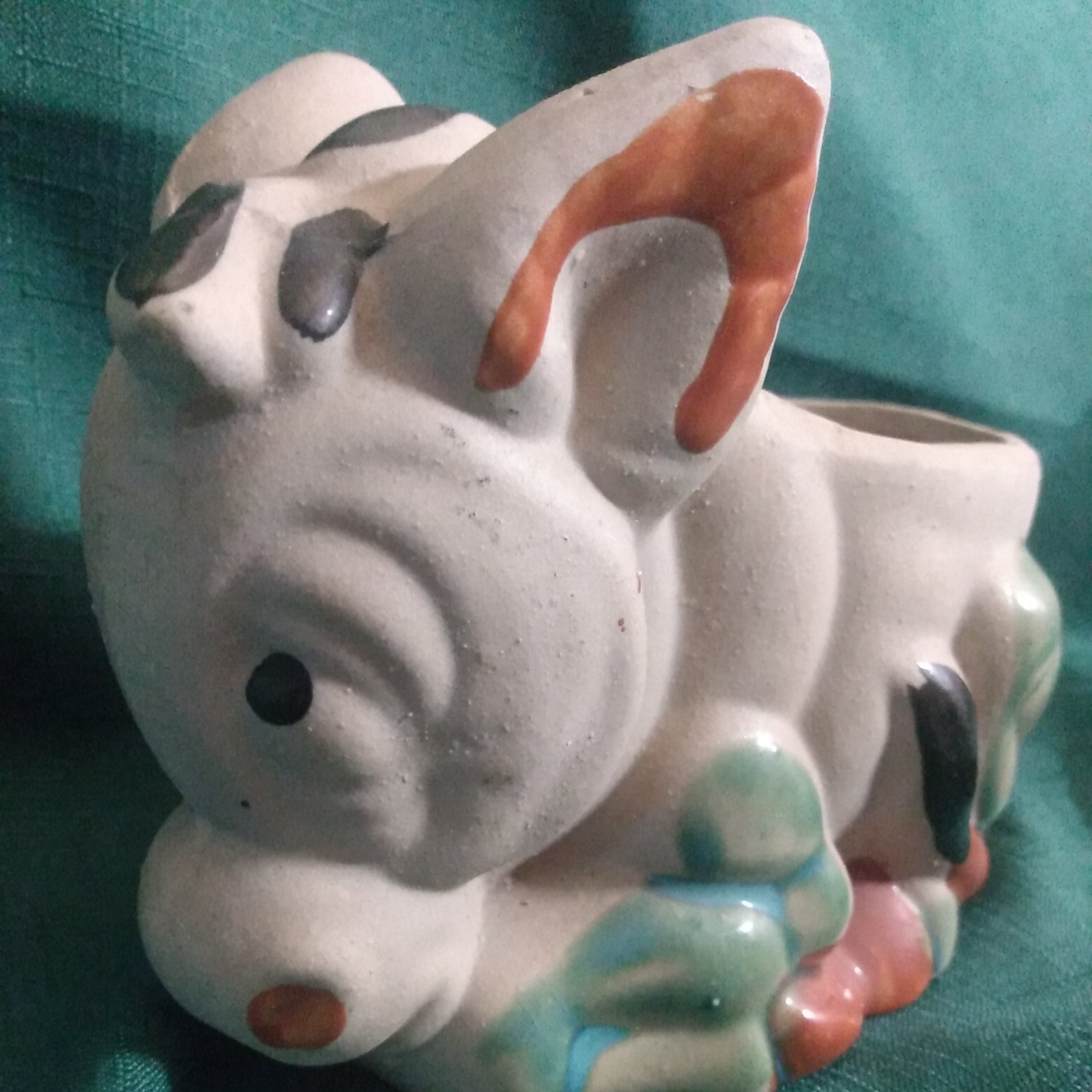 Kitchey Stoneware Donkey Planter Comic and Cute!