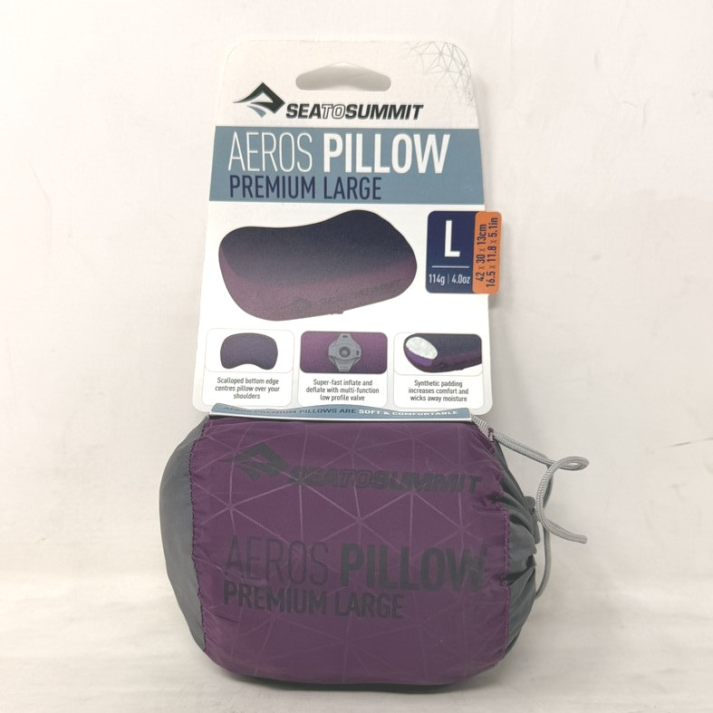 SEA TO SUMMIT 9327868103768 AEROS PREMIUM PILLOW PREMIUM LARGE MAGENTA