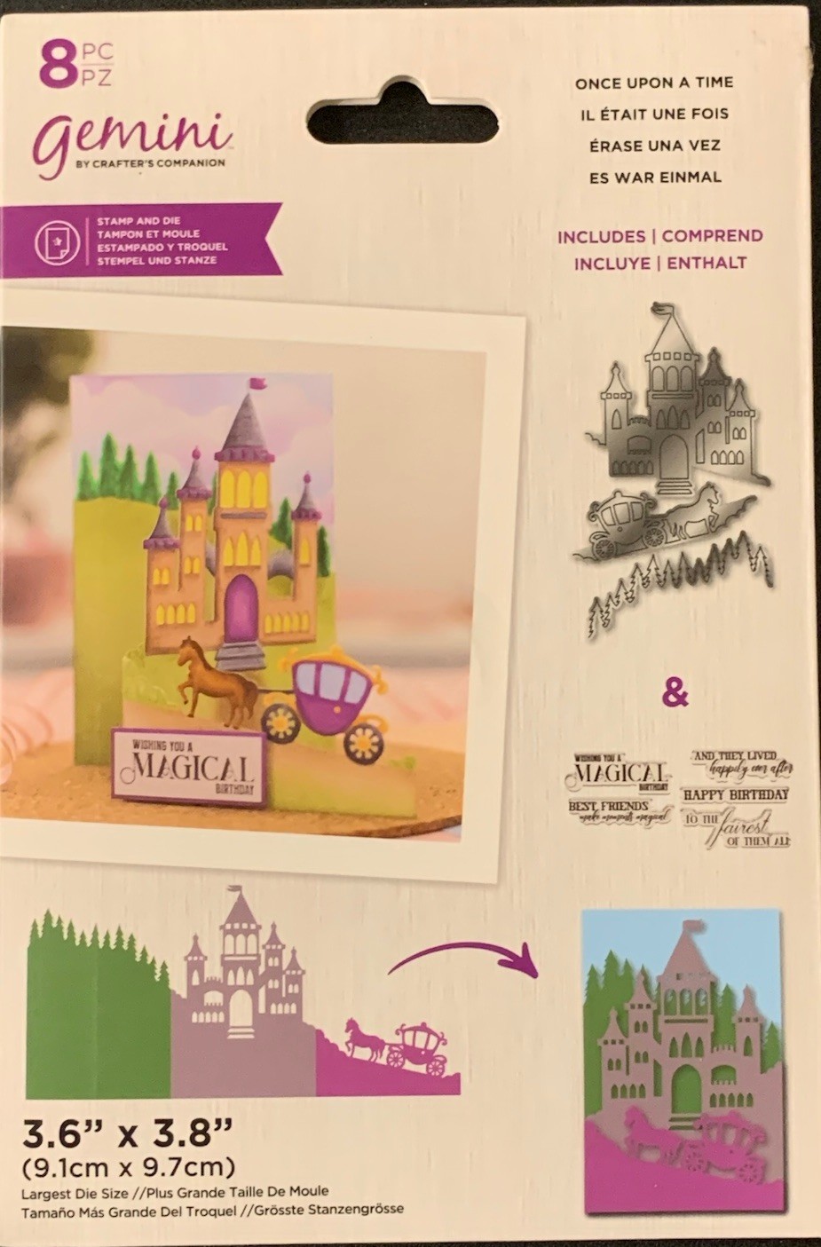 Crafter’s Companion Gemini Once Upon A Time Stamp And Die Set