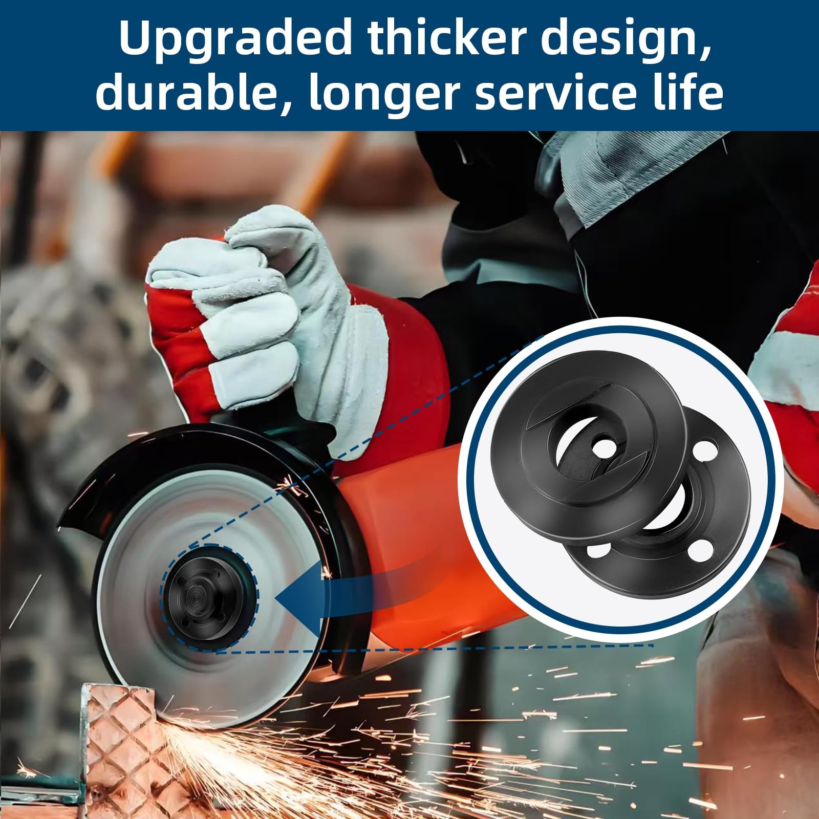 7PCS Angle Grinder Nut ＆ Wrench Set， Premium 5/8-11...