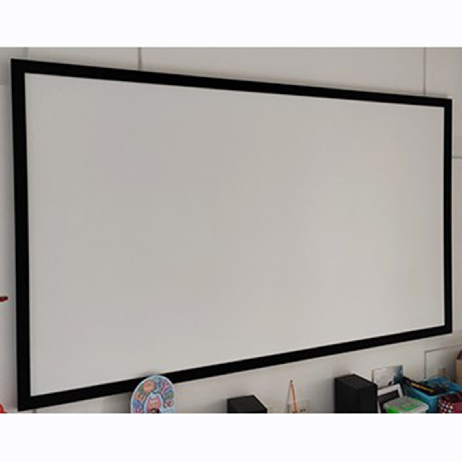 135inch Aluminum Fixed Frame 16:9 Projector Screen White Home Theater TV Movies
