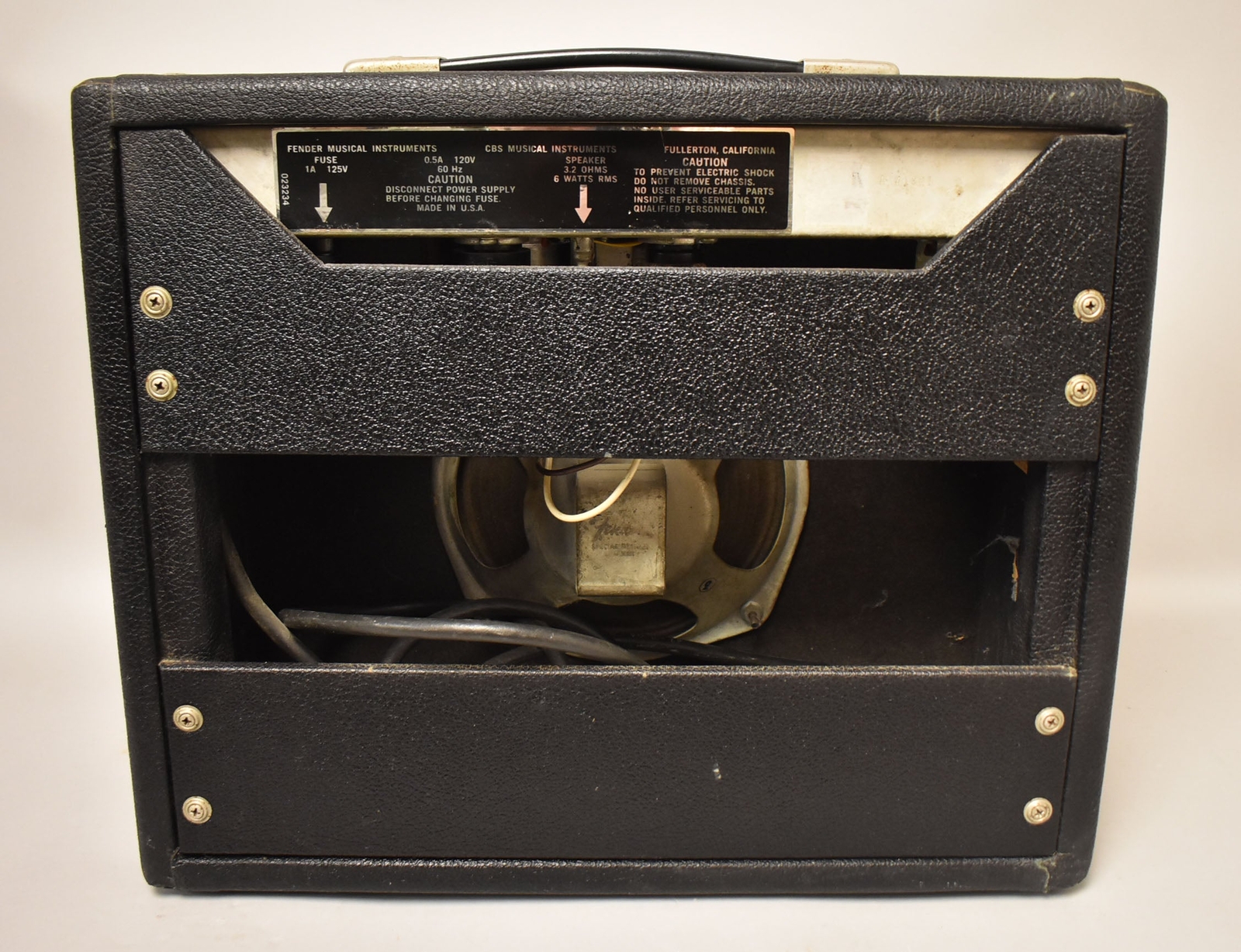 1973 Fender Champ 1x8 Combo Amplifier Silverface