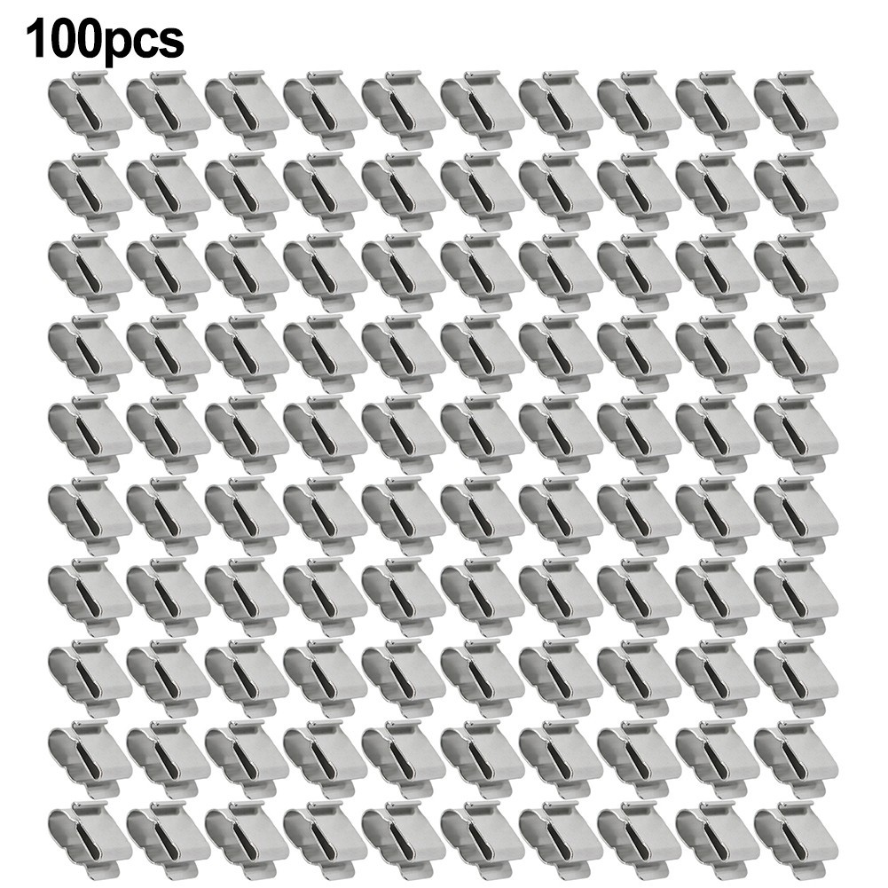 Reliable Wire Support with Stainless Steel Solar Panel Cable Clips 100 Pack