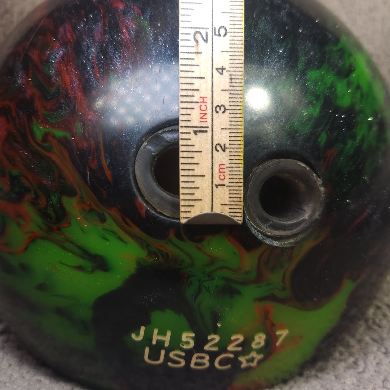 14lb Brunswick TZONE Polyester Bowling Ball Northern Lights